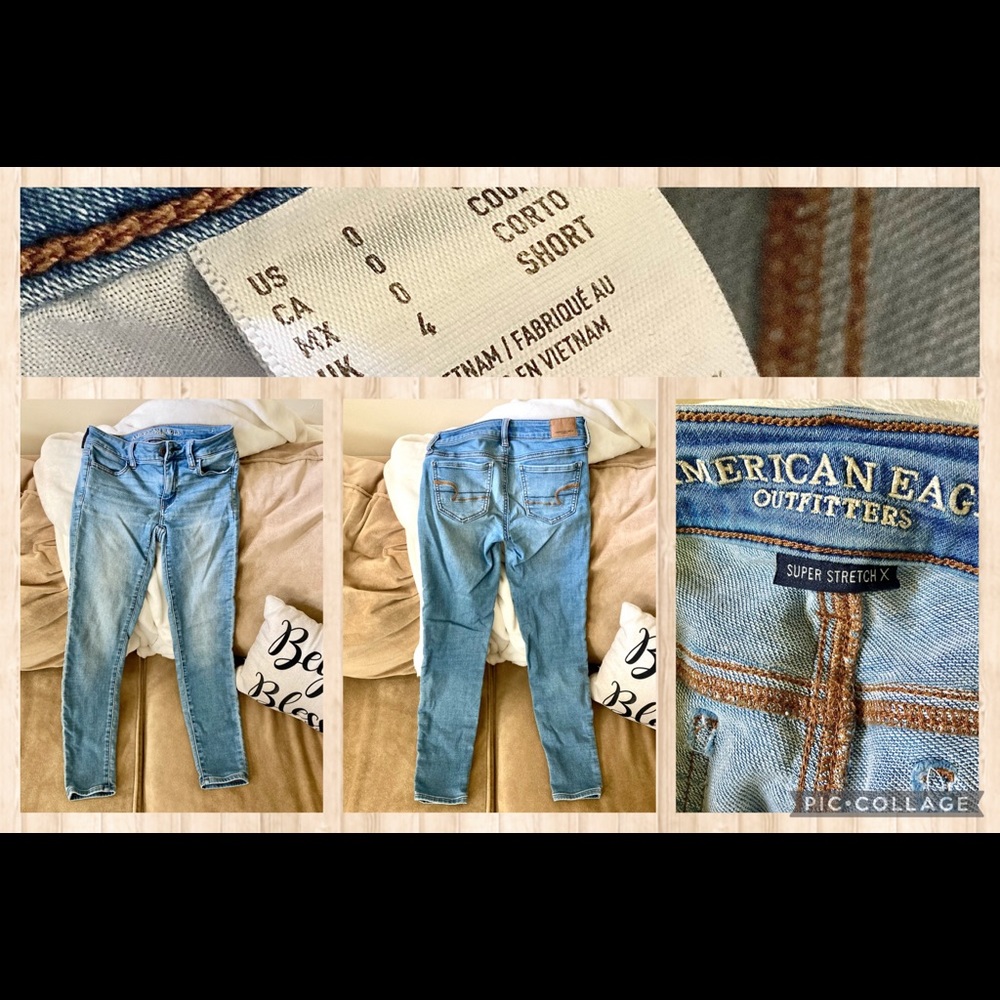 Women’s American Eagle size 0 light wash Jeans